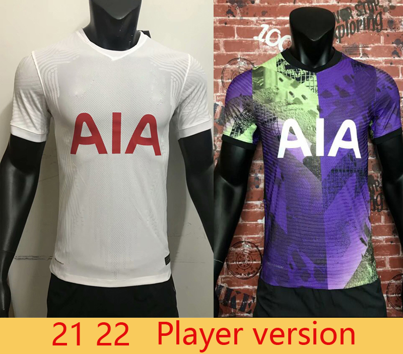Player version 21 22 soccer jersey home away DELE SON BALE KANE HOJBJERG BERGWIJN LO CELSO SPURS 2021 2022 LUCAS camiseta de fútbol TOTTENHAM football shirts uniforms