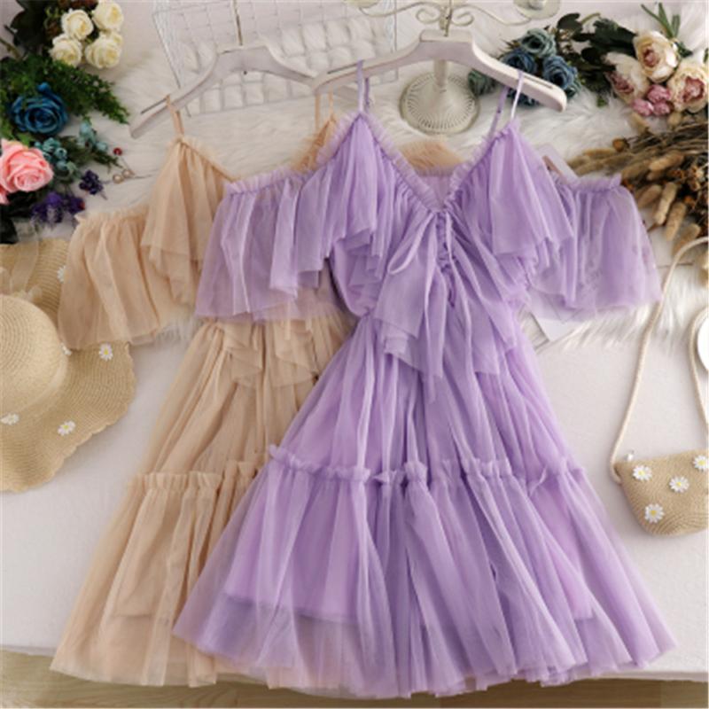 Casual Dresses Elegant Ruffle Mesh Dress Women 2022 Summer Solid Sweet Dresse Sexy Off Shoulder Vestidos De Mujer ZY5419, Black;gray
Casual Dresses Elegant Ruffle Mesh Dress Women 2022 Summer Solid Sweet Dresse Sexy Off Shoulder Vestidos De Mujer ZY5419, Black;gray
