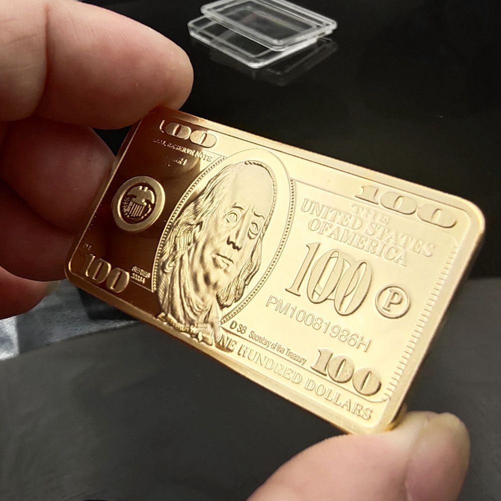24K Gold U.S. Commemorative Coins 44*28*3mm USA 100 Dollar Coin,Arts and Crafts Bar Square Metal Badge Craft Collection Souvenir Coin Bullion on Sales
24K Gold U.S. Commemorative Coins 44*28*3mm USA 100 Dollar Coin,Arts and Crafts Bar Square Metal Badge Craft Collection Souvenir Coin Bullion on Sales