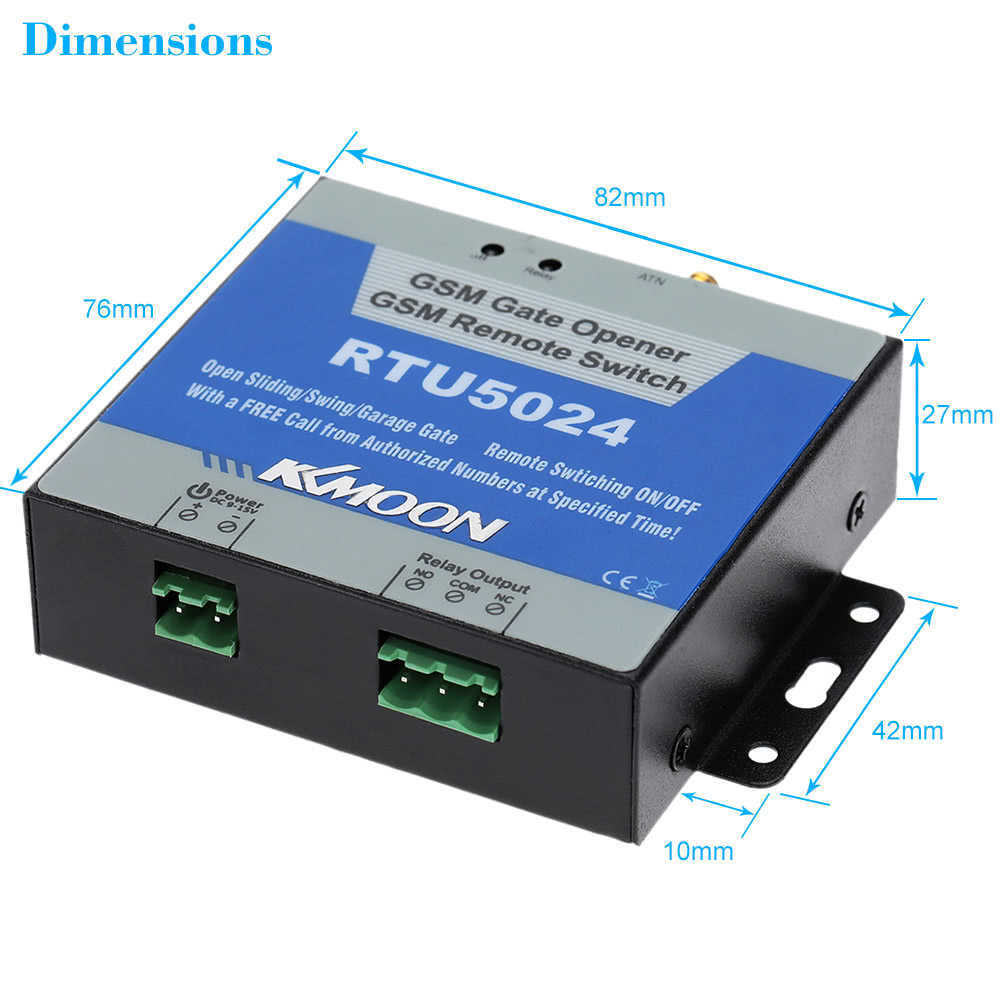 Wireless GSM Door Gate Opener Relay Remote Control On/Off Switch Free Call For Shutters Electric Swing Sliding Garage Doors Gate Opener
