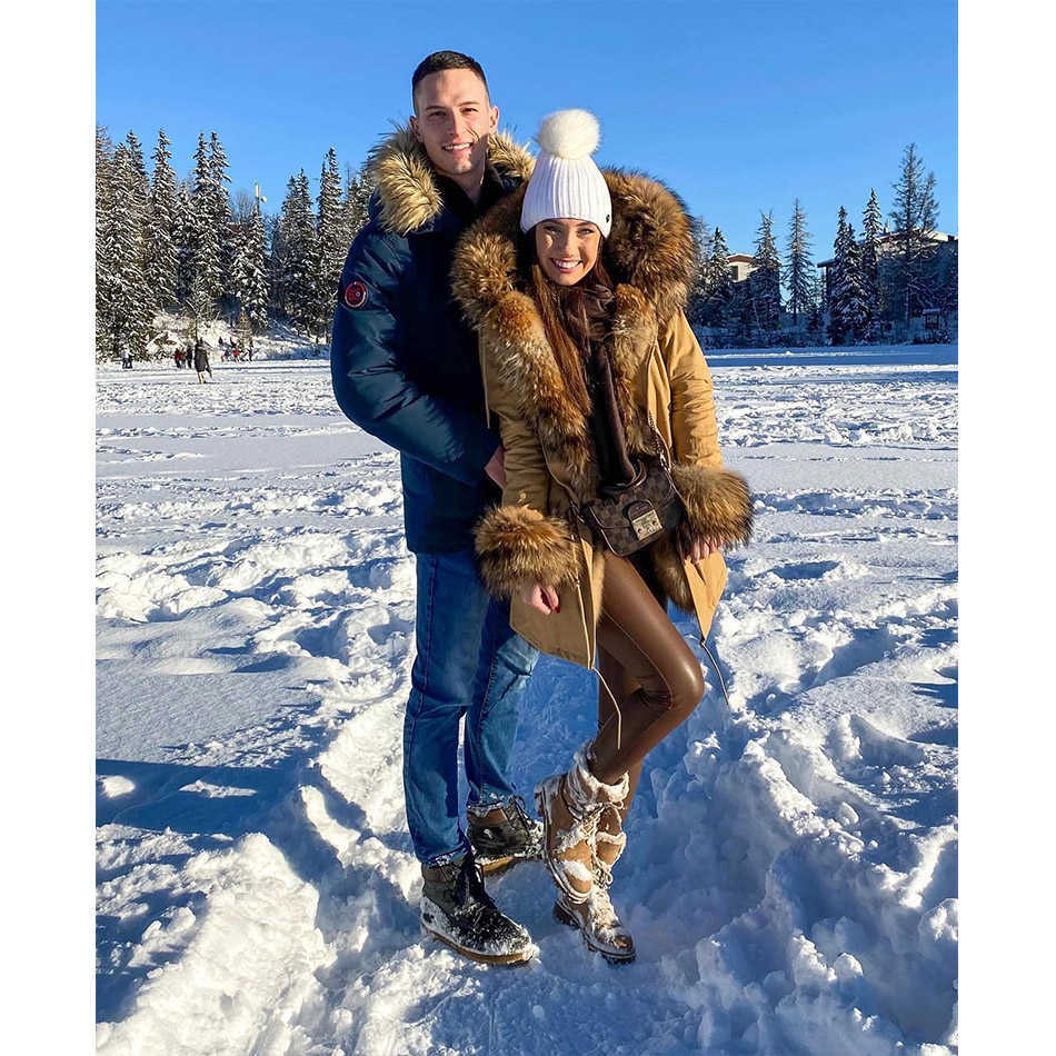 Maomaokong Winter Jacket Women Long Parka Real Fur Coat Natural Raccoon Fur Collar Hood Thick Warm Streetwear Parkas 211019