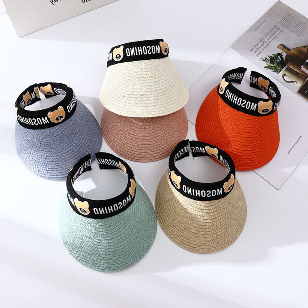 Sun hat for children cute little bear children's straw Korean summer protection and sunshade breathable open top baby sun hat, Yellow
Sun hat for children cute little bear children's straw Korean summer protection and sunshade breathable open top baby sun hat, Yellow