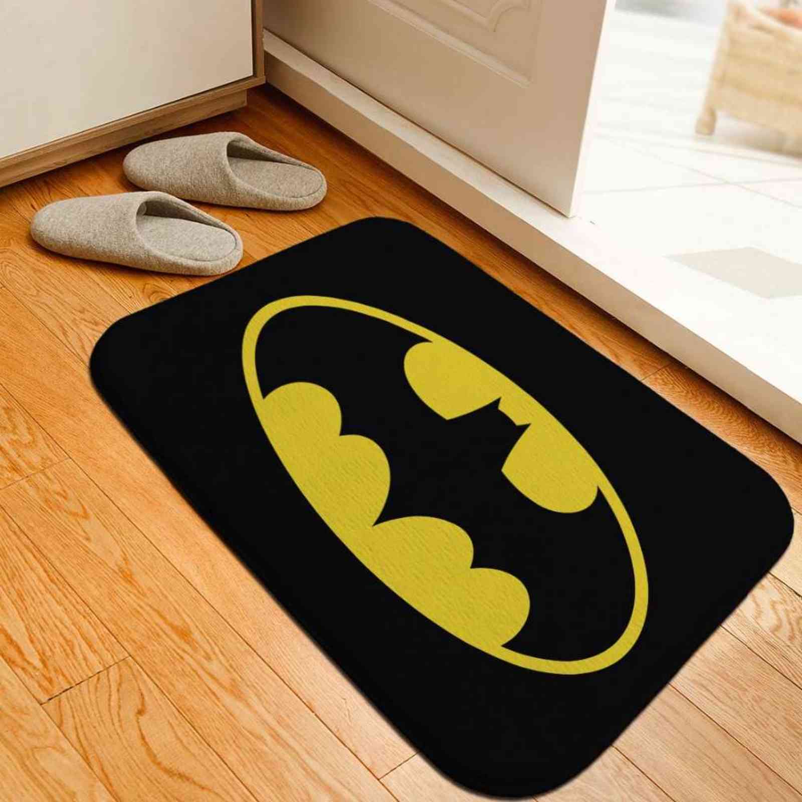 The Dark Knight Printed Floor Mats Anti-slip Rugs Comics Carpets Welcome Doormat Superhero Bathroom Carpet Kitchen Mat Rug Gift 211109