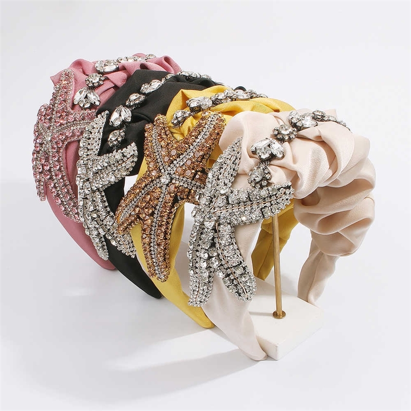 Headband Sea Hair Starfish Accessories Satin with Glass Rhinestone Hairband For Women Girls Summer Spring Fashion Headdress
Headband Sea Hair Starfish Accessories Satin with Glass Rhinestone Hairband For Women Girls Summer Spring Fashion Headdress