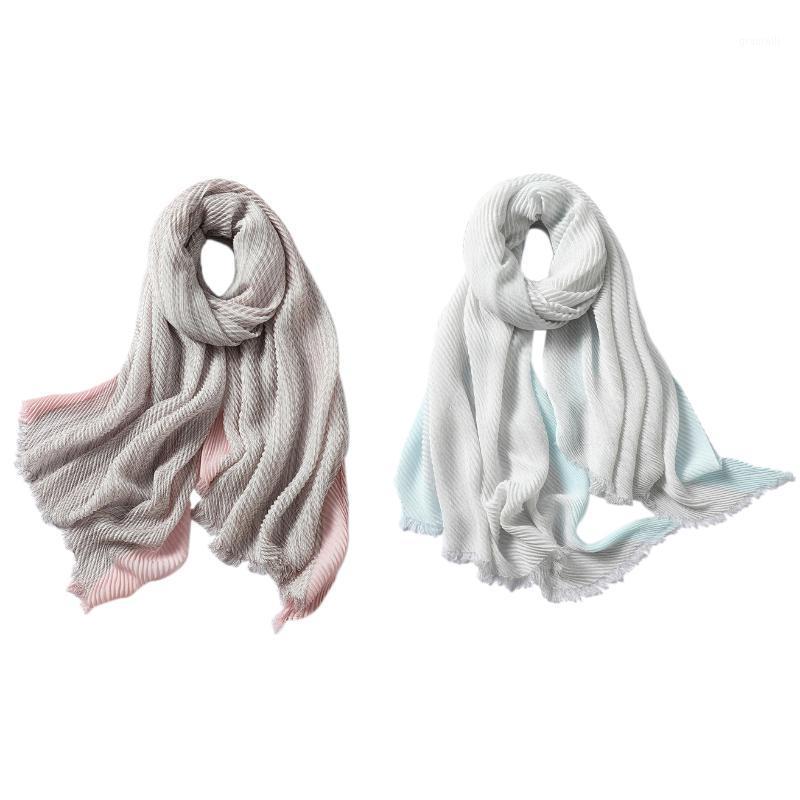 Scarves Solid Women Scarf Crinkle Hijabs For Lady Fold Shawls And Wraps Winter Headband Neck Warm Foulard, Blue;gray
Scarves Solid Women Scarf Crinkle Hijabs For Lady Fold Shawls And Wraps Winter Headband Neck Warm Foulard, Blue;gray