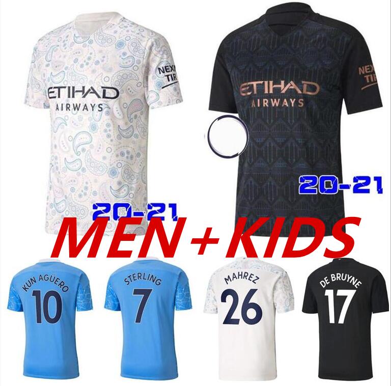 men kids kit 2021 soccer jersey 20 21 G. JESUS CITY STERLING FERRAN DE BRUYNE KUN AGUERO football shirts MAN uniform, Black;yellow
men kids kit 2021 soccer jersey 20 21 G. JESUS CITY STERLING FERRAN DE BRUYNE KUN AGUERO football shirts MAN uniform, Black;yellow