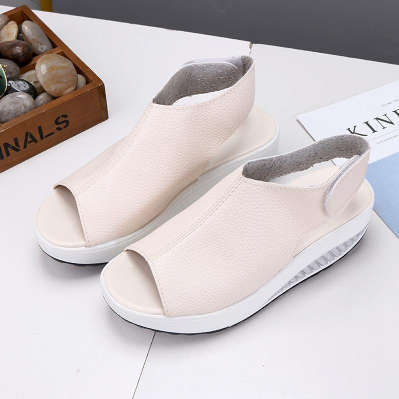 Sandals 2021 Women's Summer Platform Fish Mouth Large Size