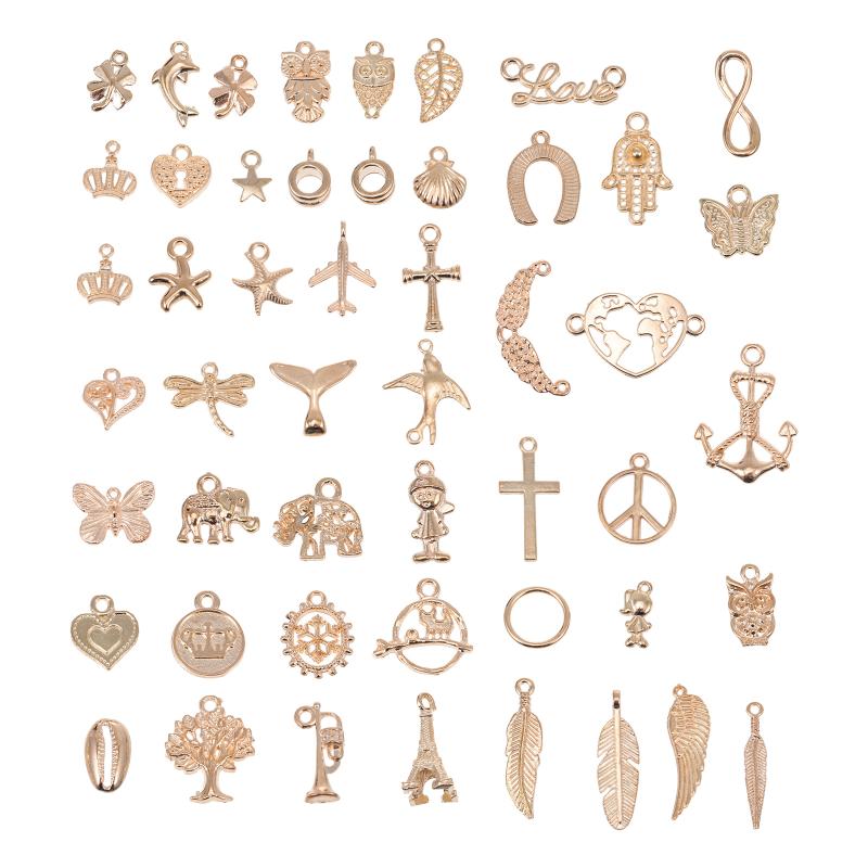 Charms 2 Bags Alloy DIY Pendants Bracelet Necklace Decorative Jewelry Ornaments, Bronze;silver
Charms 2 Bags Alloy DIY Pendants Bracelet Necklace Decorative Jewelry Ornaments, Bronze;silver