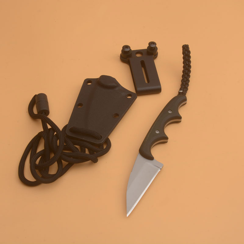 High Quality Survival Straight Knife 8Cr13Mov Titanium Coated Blades Full Tang G10 Handle Fixed Blade Knives With Leather Sheath
High Quality Survival Straight Knife 8Cr13Mov Titanium Coated Blades Full Tang G10 Handle Fixed Blade Knives With Leather Sheath