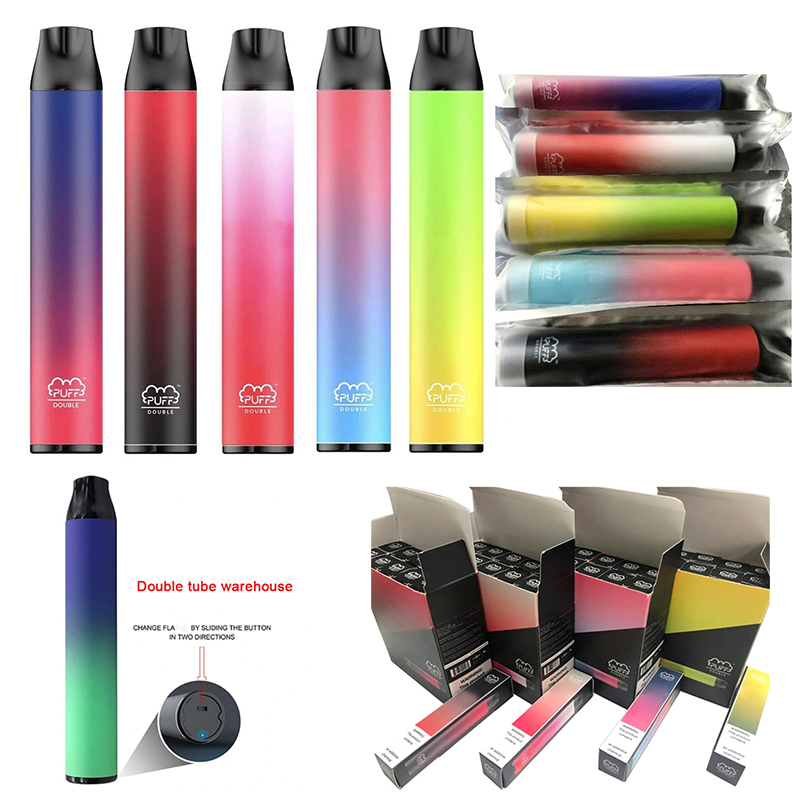 newest Puff Double 2 in 1 Disposable Vape Pen Kits 2000 Puffs cigarettes 900mAh Battery 6ML Vapor Pod Device eCigs Puffbars Vapes
newest Puff Double 2 in 1 Disposable Vape Pen Kits 2000 Puffs cigarettes 900mAh Battery 6ML Vapor Pod Device eCigs Puffbars Vapes