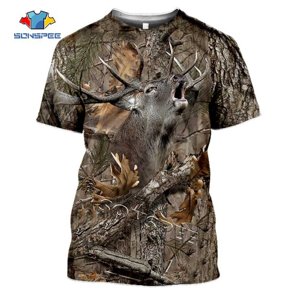 SONSPEE Summer Casual Men's T Shirts Camo Hunting Animal Deer Head 3D T-shirt Fashion Streetwear Women Pullover Short Sleeve Tee 210629, Style 05
SONSPEE Summer Casual Men's T Shirts Camo Hunting Animal Deer Head 3D T-shirt Fashion Streetwear Women Pullover Short Sleeve Tee 210629, Style 05