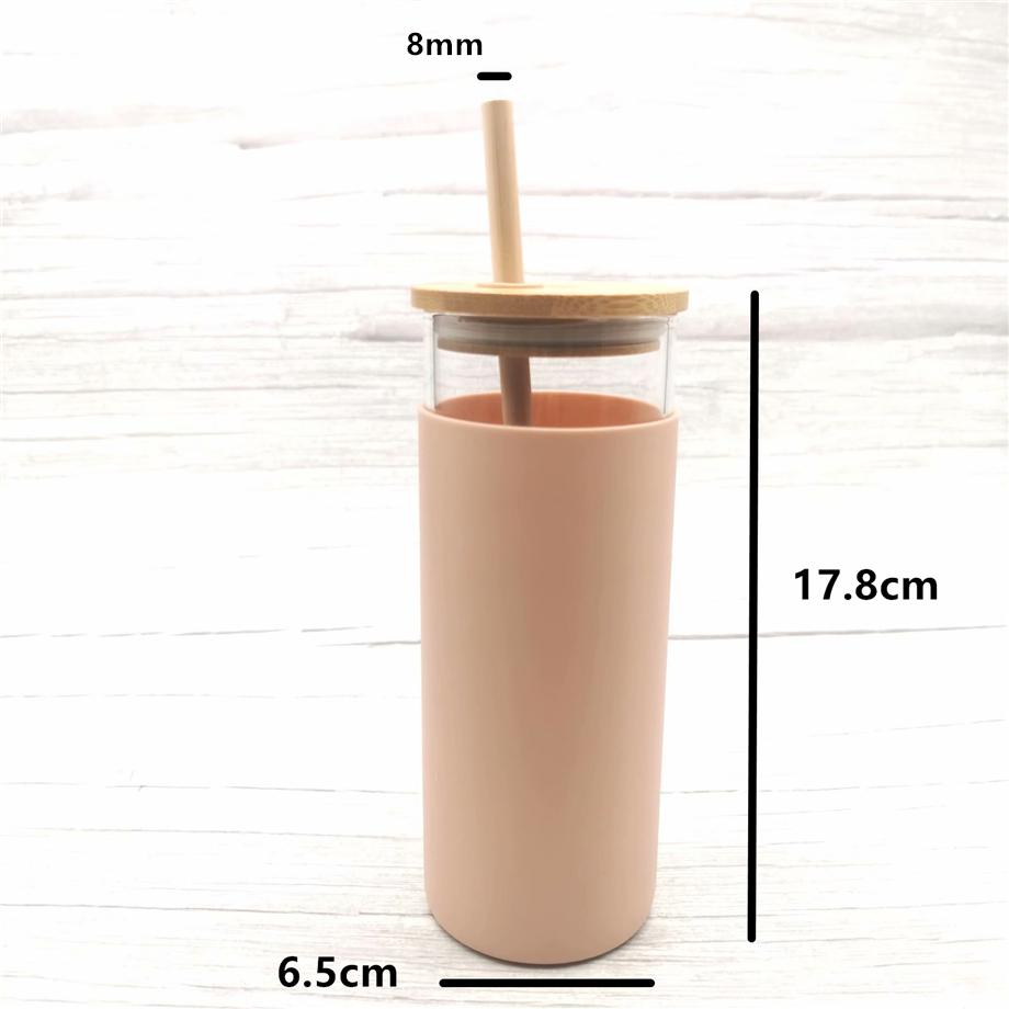 480ml 16oz Glass Mug Juice Cup Milk Mugs With Silicone Sleeve Bamboo Lid and Straw Enviroment-friendly Novelty Tumbler sea shipping BWD8519, 16oz 480ml
480ml 16oz Glass Mug Juice Cup Milk Mugs With Silicone Sleeve Bamboo Lid and Straw Enviroment-friendly Novelty Tumbler sea shipping BWD8519, 16oz 480ml