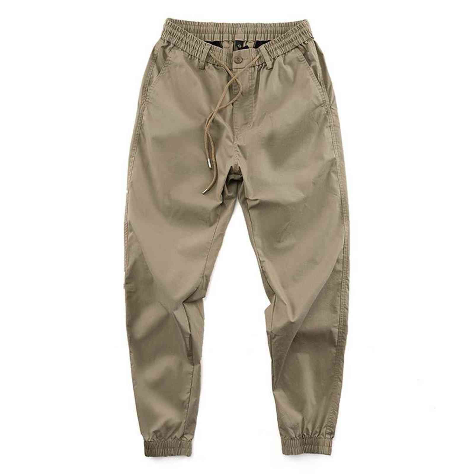 Men Pants Korean Fashion Drawstring Casual Trousers Men Ankle Length Pants Outwear Men Long Pants Streetwear Cool 211112