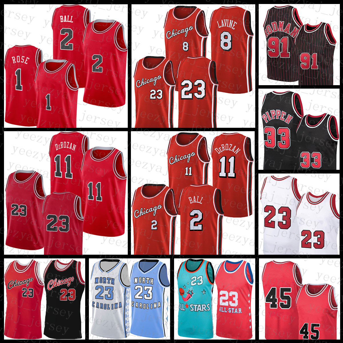 Chicagos Basketball Jersey Bull 23 9 45 MJ Lonzo 2 Ball Mens Zach 8 LaVine Demar 11 DeRozan Derrick 1 Rose Scottie 33 Pippen Dennis 91 Rodman Multi, Mens jersey
Chicagos Basketball Jersey Bull 23 9 45 MJ Lonzo 2 Ball Mens Zach 8 LaVine Demar 11 DeRozan Derrick 1 Rose Scottie 33 Pippen Dennis 91 Rodman Multi, Mens jersey