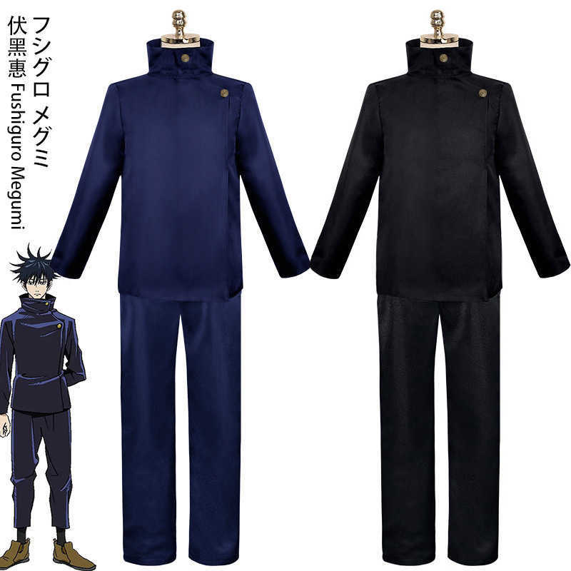 Jujutsu Kaisen Cosplay Costume Yuji Itadori Nobara Kugisaki Megumi Fushiguro Ryomen Sukuna Kimono Uniform Wigs Y0913