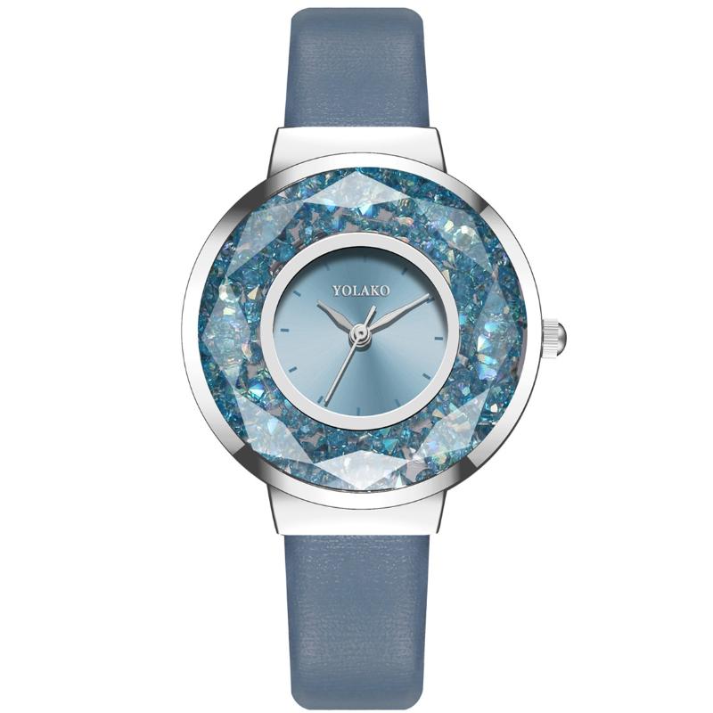 Wristwatches Fashion Women Leather Quicksand Diamond Watch Ladies Quartz Wristwatch Geometric Surface Clock Relogio Feminino, Blue
Wristwatches Fashion Women Leather Quicksand Diamond Watch Ladies Quartz Wristwatch Geometric Surface Clock Relogio Feminino, Blue