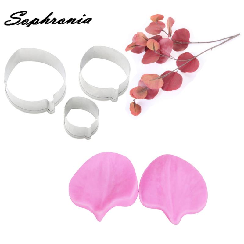 Baking Moulds Eucalyptus Leaves Petal Veiner Silicone Cake Decorating ToolStainless Steel Cutter Fondant Gumpaste Mold CS357
Baking Moulds Eucalyptus Leaves Petal Veiner Silicone Cake Decorating ToolStainless Steel Cutter Fondant Gumpaste Mold CS357