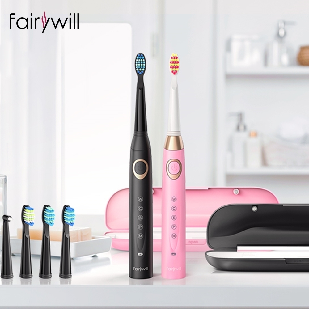 Fairywill Electric Toothbrush Powerful Sonic Cleaning USB Rechargeable Timer Adult Electronic Washable Whitening Teeth Brush 201113
Fairywill Electric Toothbrush Powerful Sonic Cleaning USB Rechargeable Timer Adult Electronic Washable Whitening Teeth Brush 201113