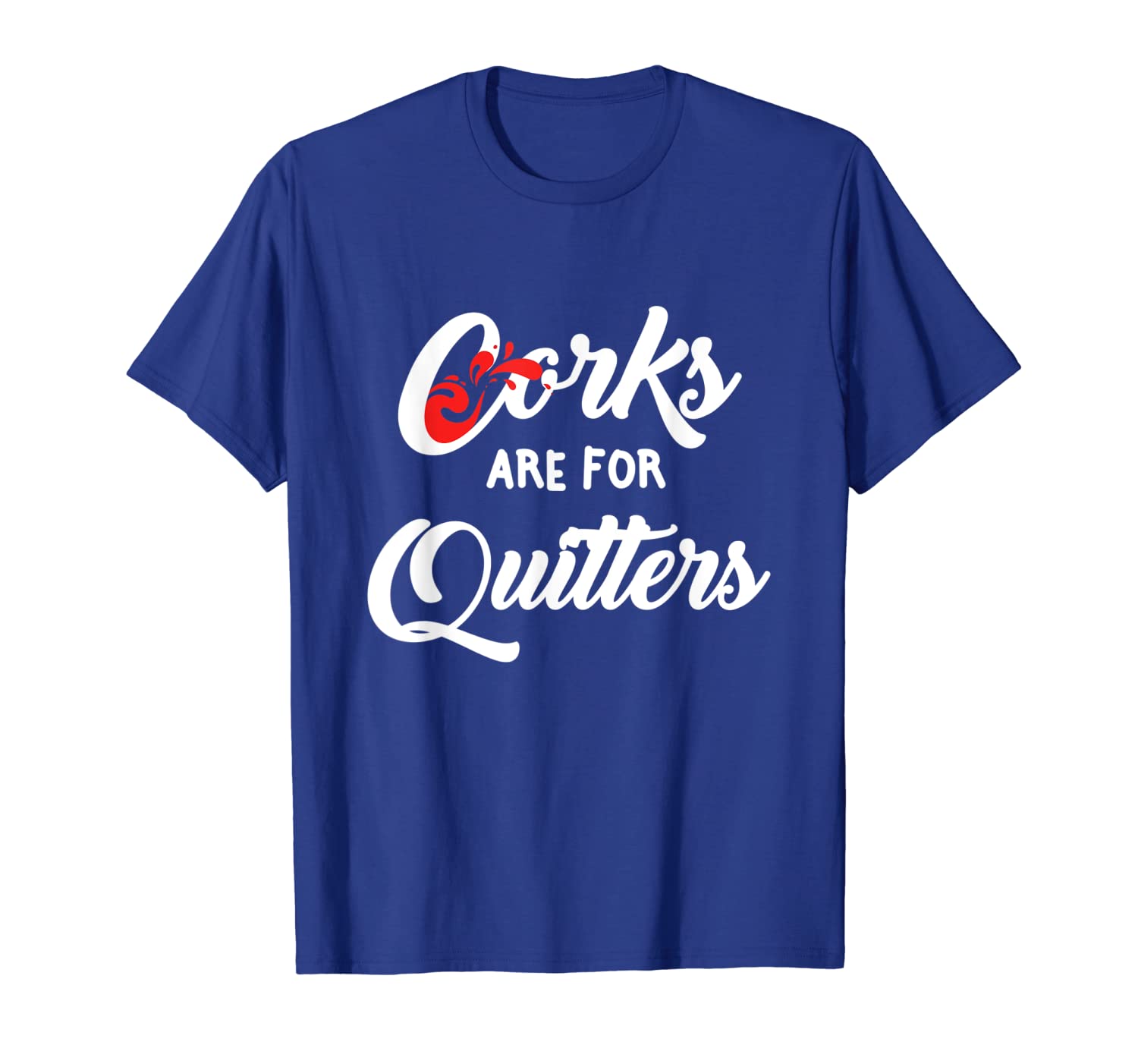 womens corks are for quitters funny wine drinking sarcasm t-shirt, White;black
womens corks are for quitters funny wine drinking sarcasm t-shirt, White;black