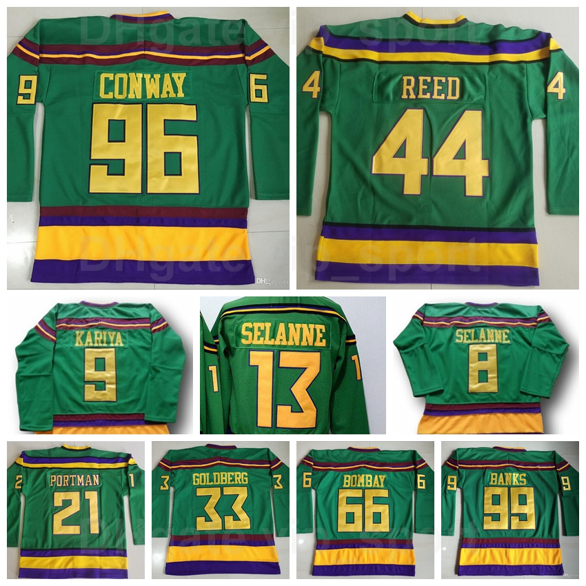 The Mighty Anaheim Ducks Movie Gordon Bombay Jersey 1993 Vintage Hockey Greg Goldberg Adam Banks Charlie Conway Dean Portman Fulton Reed Paul Kariya, Black;red
The Mighty Anaheim Ducks Movie Gordon Bombay Jersey 1993 Vintage Hockey Greg Goldberg Adam Banks Charlie Conway Dean Portman Fulton Reed Paul Kariya, Black;red