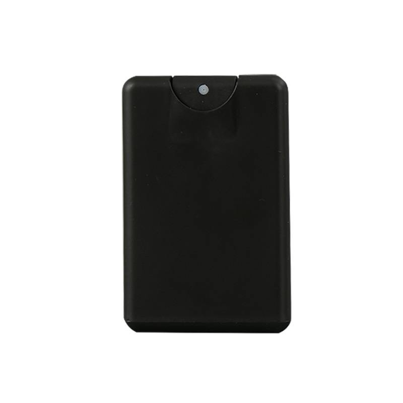 plastic 20ml hand sanitizer credit card type pocket perfume spray out cards bottle case