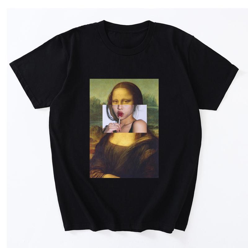 Men's T-Shirts Naughty Mona Lisa Sucking Lollipop T Shirt Casual Short Sleeve Cotton O-Neck Tops Tee Funny Loose Clothes Gift, Black
Men's T-Shirts Naughty Mona Lisa Sucking Lollipop T Shirt Casual Short Sleeve Cotton O-Neck Tops Tee Funny Loose Clothes Gift, Black