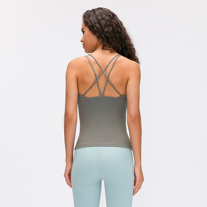 Style Chest Fold Fitness Yoga Vest Sexy Thin Belt Cross Beauty Strap Sports Bra Running Tank Tops Gym Clothes Women, Moss green
Style Chest Fold Fitness Yoga Vest Sexy Thin Belt Cross Beauty Strap Sports Bra Running Tank Tops Gym Clothes Women, Moss green