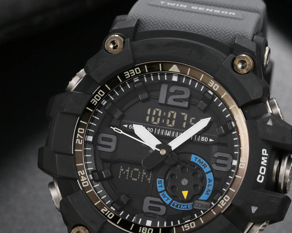 Sports Quartz 1000 Men's Watch DZ7333 LED Digital Waterproof and Shockproof World Time High Quality All functions can be operated, Slivery;brown
Sports Quartz 1000 Men's Watch DZ7333 LED Digital Waterproof and Shockproof World Time High Quality All functions can be operated, Slivery;brown