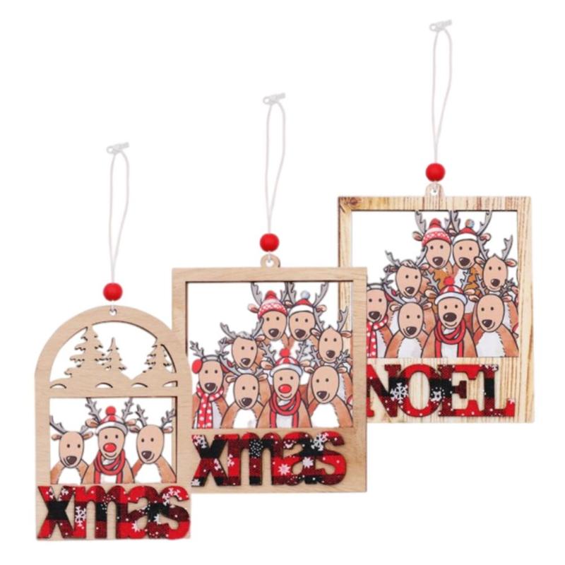 Christmas Decorations Wooden Tree Pendants Family Ornament Santa Deer Couples Elk Pendant For Home Holiday DIY
Christmas Decorations Wooden Tree Pendants Family Ornament Santa Deer Couples Elk Pendant For Home Holiday DIY