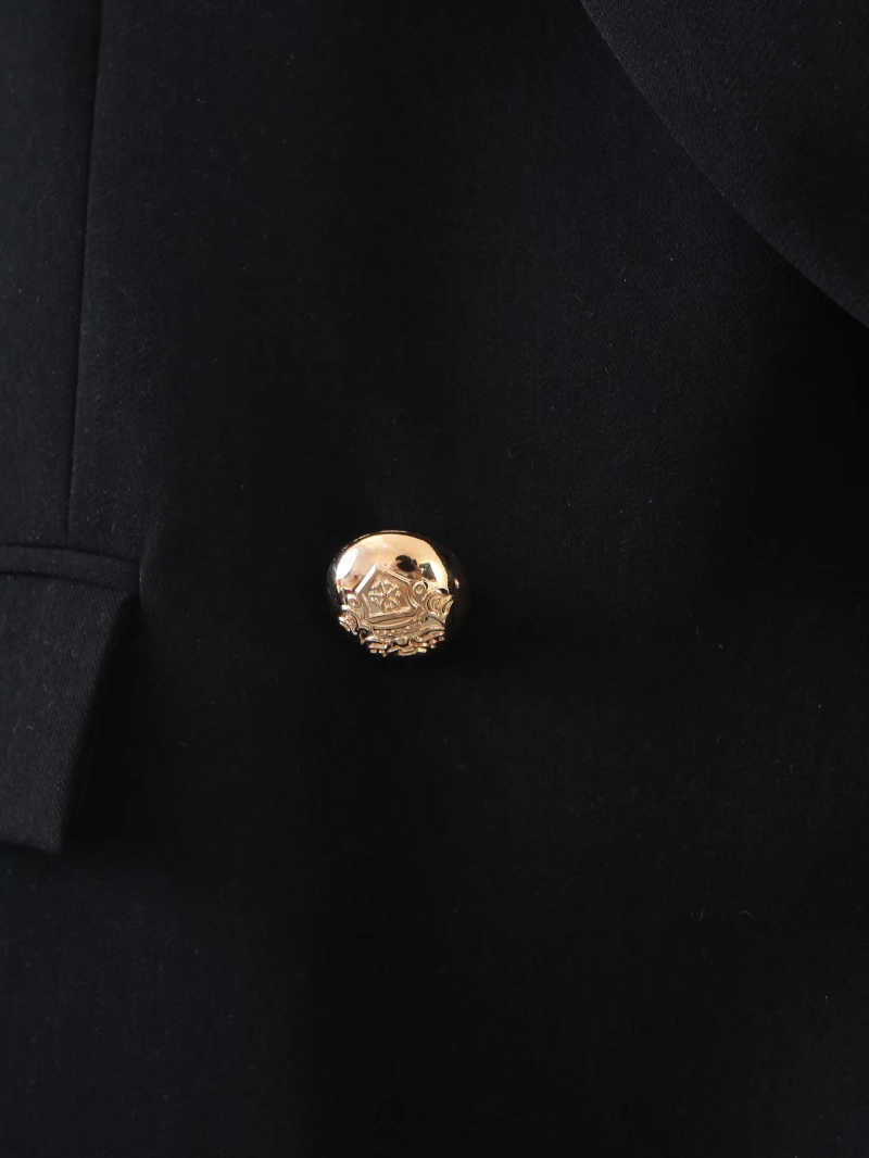 vintage women black blazer jackets fashion ladies elegant notched collar jacket suits casual female chic blazers girls 210527