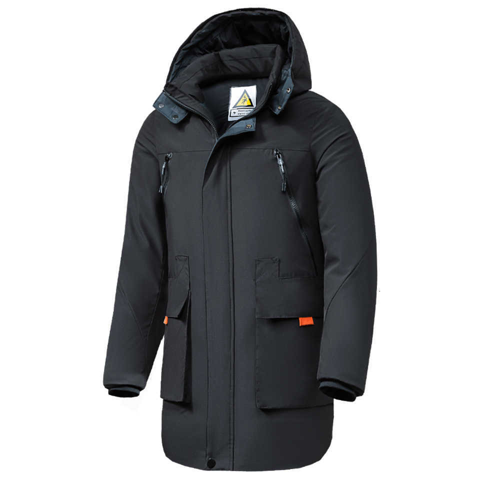 Oumor 8XL Men Winter Long Casual Camouflage Hood Jacket Parkas Coat Men Outdoor Fashion Warm Thick Pockets Parkas Trench Men 210818