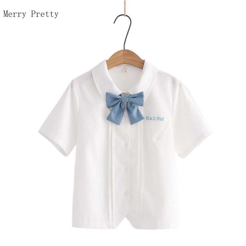 Letter Embroidery Bow Casual Shirts Women Summer Sweet Style Short Sleeve Single Breasted Korean Fashio Ladeis Basic Tops 210526, Style 4
Letter Embroidery Bow Casual Shirts Women Summer Sweet Style Short Sleeve Single Breasted Korean Fashio Ladeis Basic Tops 210526, Style 4