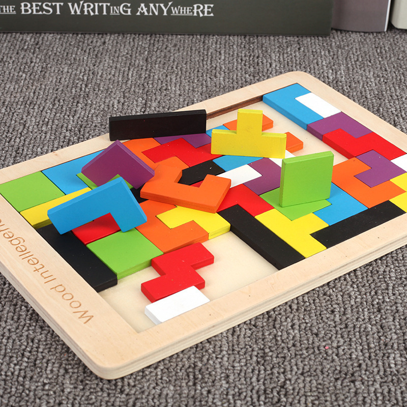 Colorful Tetris building block puzzle children's baby educational toys boys and girls gifts kindergarten toy table games
Colorful Tetris building block puzzle children's baby educational toys boys and girls gifts kindergarten toy table games
