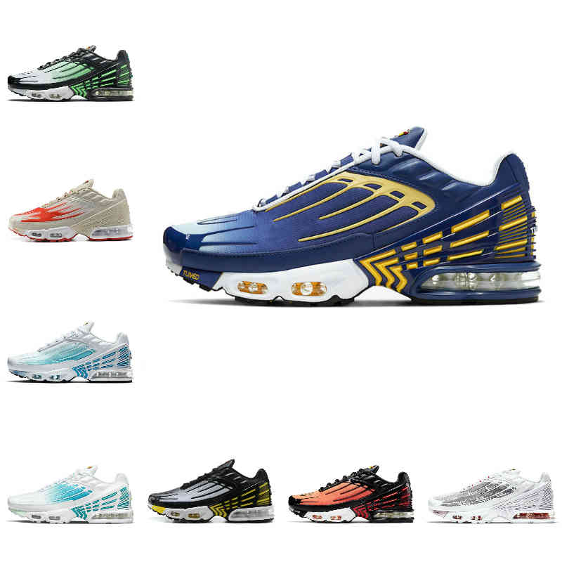 Top Quality Tn Plus 3 Tuned III 3s Men Sports Shoes Tiger Black Smoke Grey Lemon Venom Wolf Grey Triple White Hyper Violet Laser Blue Piment
Top Quality Tn Plus 3 Tuned III 3s Men Sports Shoes Tiger Black Smoke Grey Lemon Venom Wolf Grey Triple White Hyper Violet Laser Blue Piment