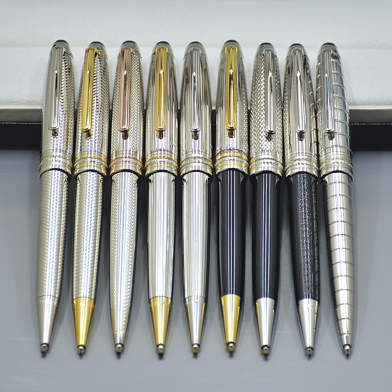 Promotion - High quality Msk-163 Ballpoint pen Black Resin and Silver Metal Stationery office school supplies Writing Smooth Ball pens with Serial Number, As picture shows
Promotion - High quality Msk-163 Ballpoint pen Black Resin and Silver Metal Stationery office school supplies Writing Smooth Ball pens with Serial Number, As picture shows