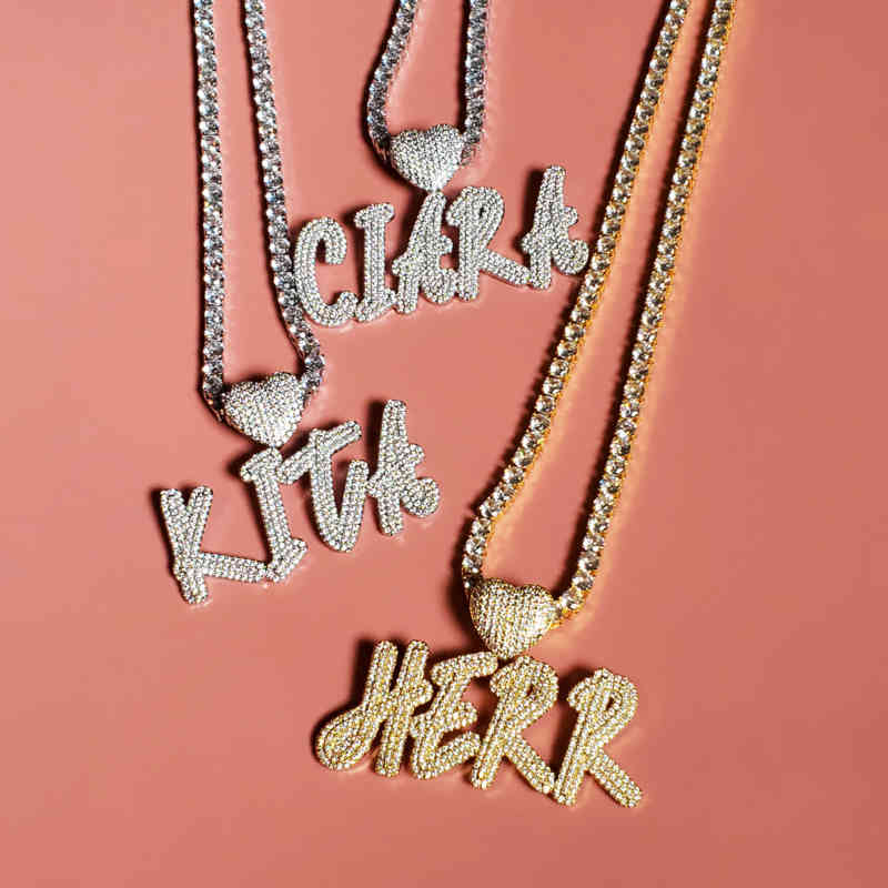 Custom 2021 Name Necklace with Heart Hoop Personalized Zirconia Letters Words Pendant Unique Gift for Her, Silver
Custom 2021 Name Necklace with Heart Hoop Personalized Zirconia Letters Words Pendant Unique Gift for Her, Silver