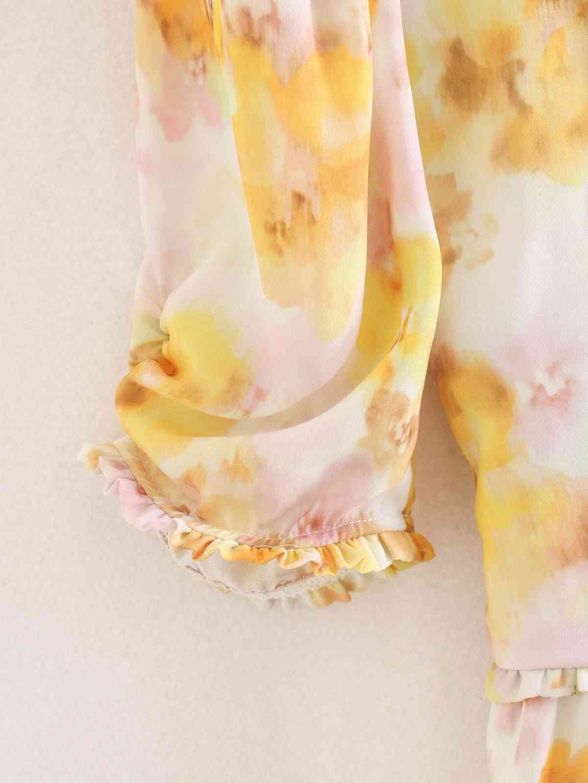 Holiday Style Square Collar Floral Print Ruffled Midi Dress Bohemian Puff Sleeve Elastic Back Woman Dresses Female Clothes 210429