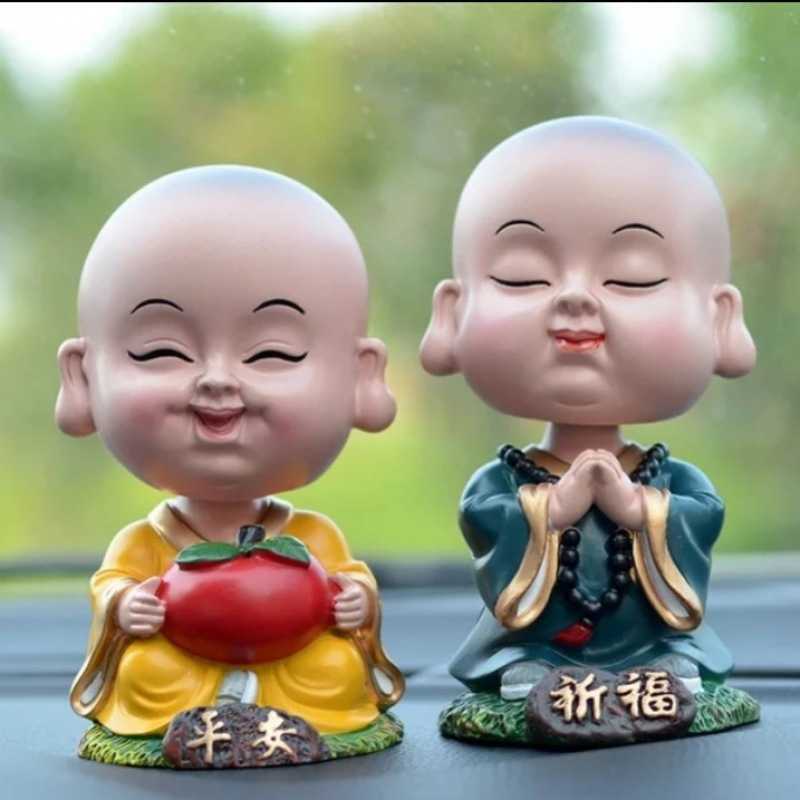 Creative shake your head lovely peace calm spring net red Maitreya little monk car interior ornaments
Creative shake your head lovely peace calm spring net red Maitreya little monk car interior ornaments