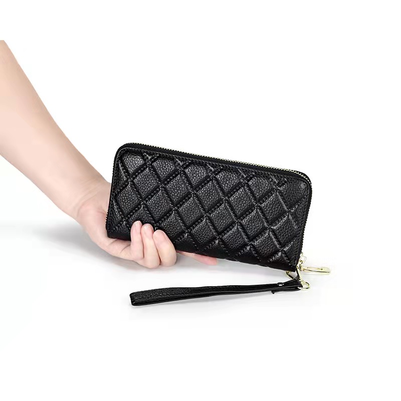 High quality Genuine cow leather women designer wallets lady fashion casual clutchs female zipper zero purses no2, Black
High quality Genuine cow leather women designer wallets lady fashion casual clutchs female zipper zero purses no2, Black