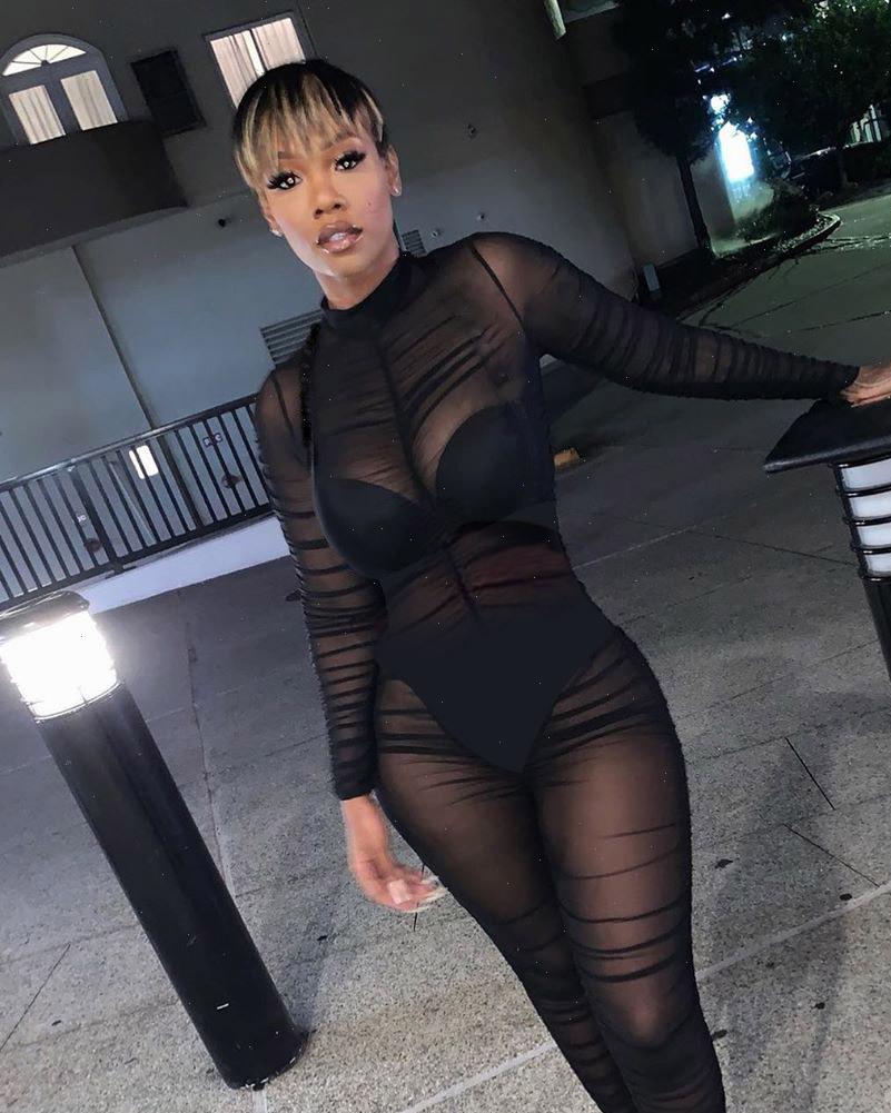 Quality Famous Brand Solid Transparent Women Jumpsuit O neck Long Sleeve Summer Sexy Bodycon Rompers, Black;white
Quality Famous Brand Solid Transparent Women Jumpsuit O neck Long Sleeve Summer Sexy Bodycon Rompers, Black;white