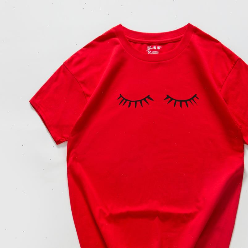 eyelash print 100%cotton plus size women t shirt summer tee femme loose, White
eyelash print 100%cotton plus size women t shirt summer tee femme loose, White
