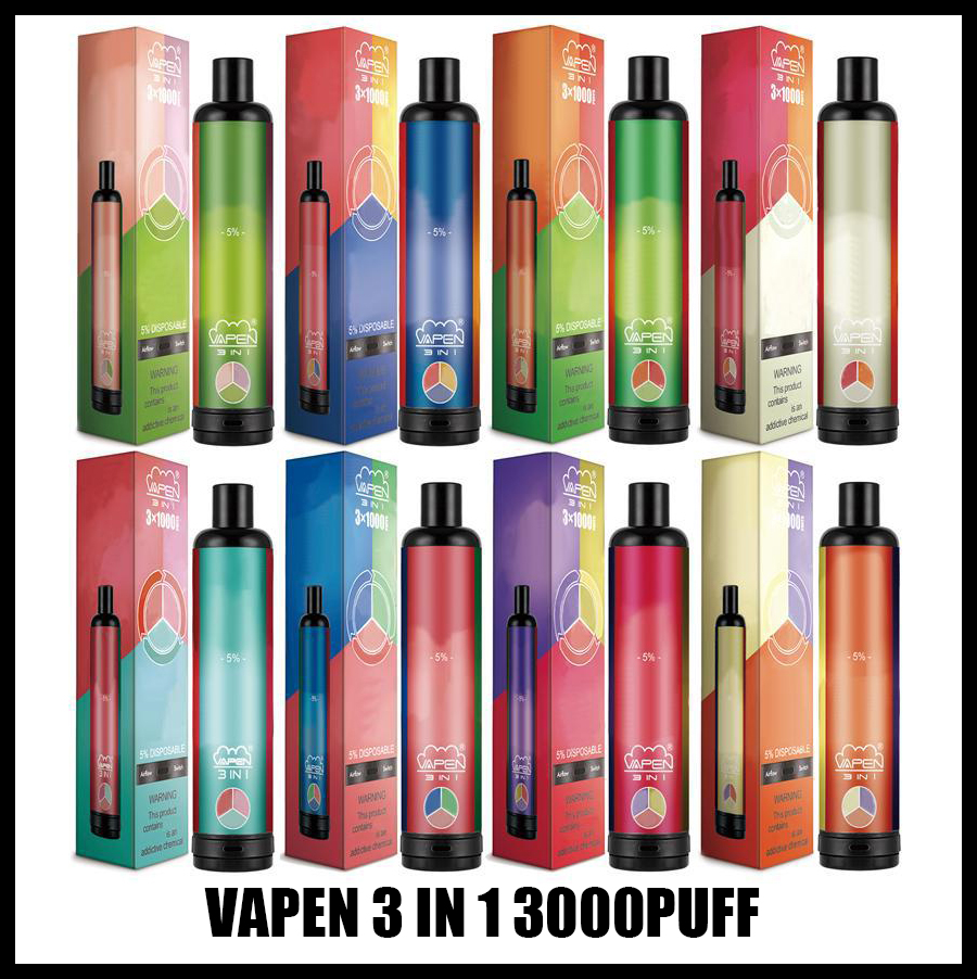 Original VAPEN 3IN1 3000Puffs Disposable E cigarettes 3 in 1 Vaporizer 3*3.2ml Pre-Filled Vape Pen Airflow System Portable Vapors Kit puls bar bang flow lux air bar max
Original VAPEN 3IN1 3000Puffs Disposable E cigarettes 3 in 1 Vaporizer 3*3.2ml Pre-Filled Vape Pen Airflow System Portable Vapors Kit puls bar bang flow lux air bar max
