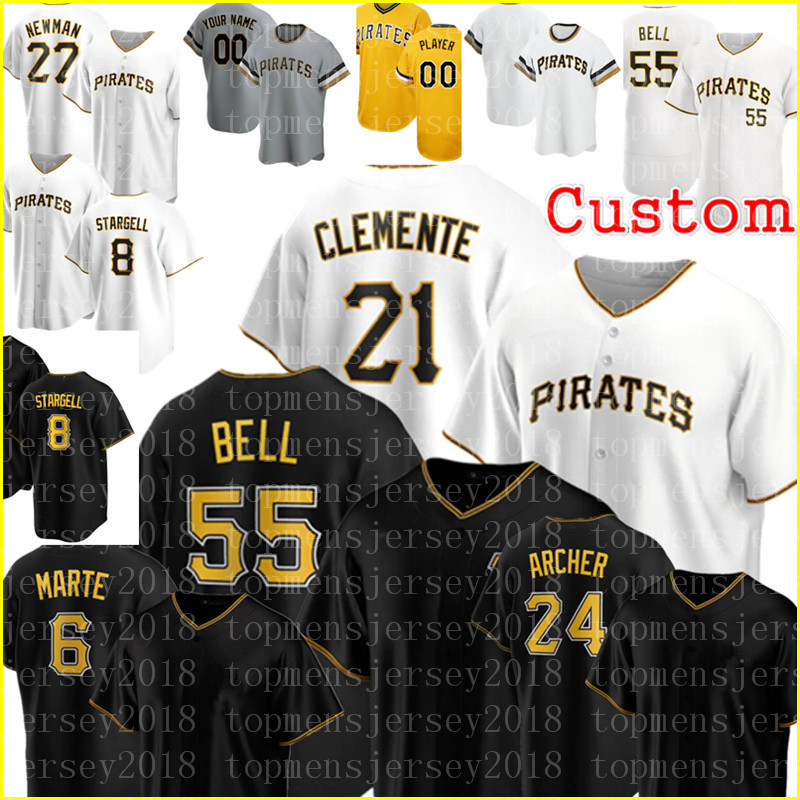 Pittsburgh 21 Roberto Clemente Jersey 55 Josh Bell 8 Willie Stargell Baseball Jerseys 24 Chris Archer 27 Kevin Newman 6 Starling Marte 29 Francisco Cervelli Custom
Pittsburgh 21 Roberto Clemente Jersey 55 Josh Bell 8 Willie Stargell Baseball Jerseys 24 Chris Archer 27 Kevin Newman 6 Starling Marte 29 Francisco Cervelli Custom