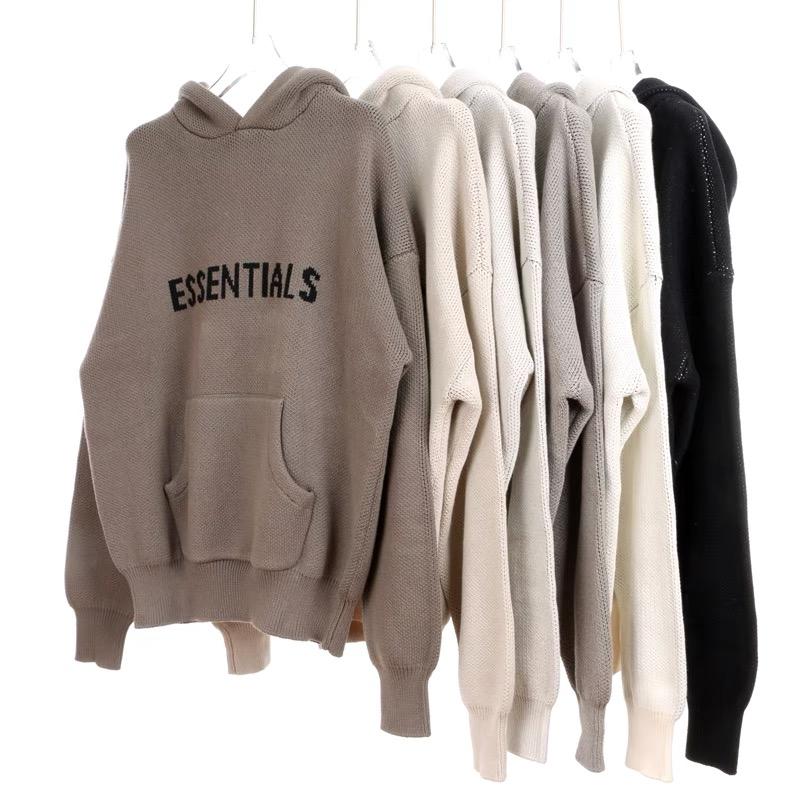 ESS women men essentials hoodie knitted sweater zipper letter long sleeve hoodies sweatshirt loose FOG ESSENTIAL womens mens hooded high street couple pullover
ESS women men essentials hoodie knitted sweater zipper letter long sleeve hoodies sweatshirt loose FOG ESSENTIAL womens mens hooded high street couple pullover