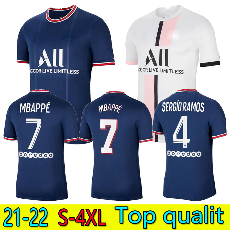 TOP qualit Fans Paris Soccer Jersey 21/22 MBAPPE NEYMAR JR 2021 2022 KEAN MARQUINHOS KIMPEMBE VERRATTI DI MARIA Draxler Sergio Ramos Home Away football Shirt uniforms
TOP qualit Fans Paris Soccer Jersey 21/22 MBAPPE NEYMAR JR 2021 2022 KEAN MARQUINHOS KIMPEMBE VERRATTI DI MARIA Draxler Sergio Ramos Home Away football Shirt uniforms