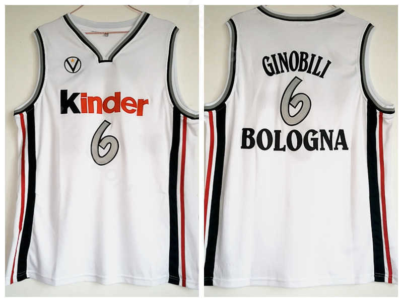 Men Moive 6 Manu Ginobili Jersey College Basketball Kinder Bologna Jerseys Team Color White Uniform Sport University
Men Moive 6 Manu Ginobili Jersey College Basketball Kinder Bologna Jerseys Team Color White Uniform Sport University