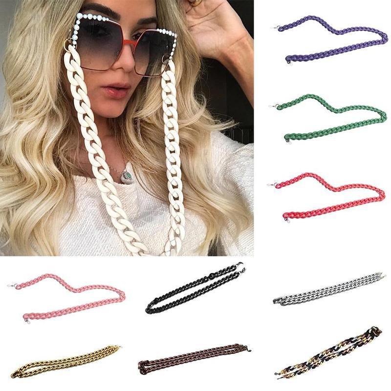 Sunglasses Frames Resin Acrylic Glasses Chain Black Transparent Two-tone Fashion Non-slip Anti-lost Rope Strap
Sunglasses Frames Resin Acrylic Glasses Chain Black Transparent Two-tone Fashion Non-slip Anti-lost Rope Strap