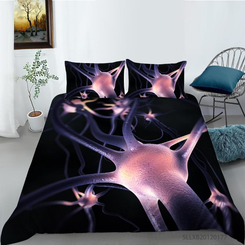 Bedding Sets Nerve And Cell Printing Set Duvet Cover With Pillowcases Single King Sizes Home Decor
Bedding Sets Nerve And Cell Printing Set Duvet Cover With Pillowcases Single King Sizes Home Decor