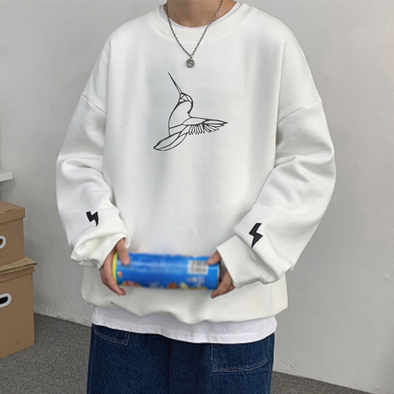 Hummingbird Design Print Women Sweatshirt Plus Size Drop-shoulder O-neck Pullover Sweatshirts Lady Spring Loose Casual Top 210518, Light blue
Hummingbird Design Print Women Sweatshirt Plus Size Drop-shoulder O-neck Pullover Sweatshirts Lady Spring Loose Casual Top 210518, Light blue