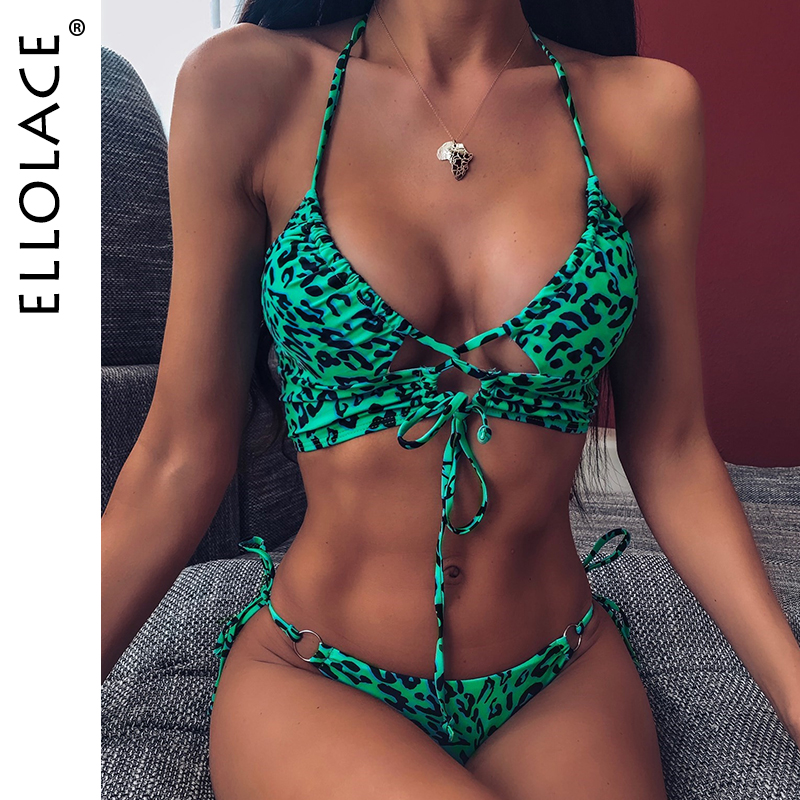 Ellolace Animal Bikini Push Up Swimwear Women Leopard Female Bandage Sexy Swimwear Women Monokini Halter Backless Bathing Suit, Black
Ellolace Animal Bikini Push Up Swimwear Women Leopard Female Bandage Sexy Swimwear Women Monokini Halter Backless Bathing Suit, Black